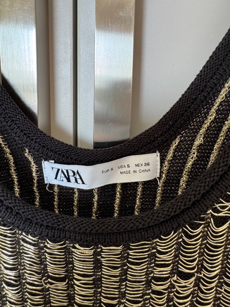 Zara women’s crochet vest photo 2