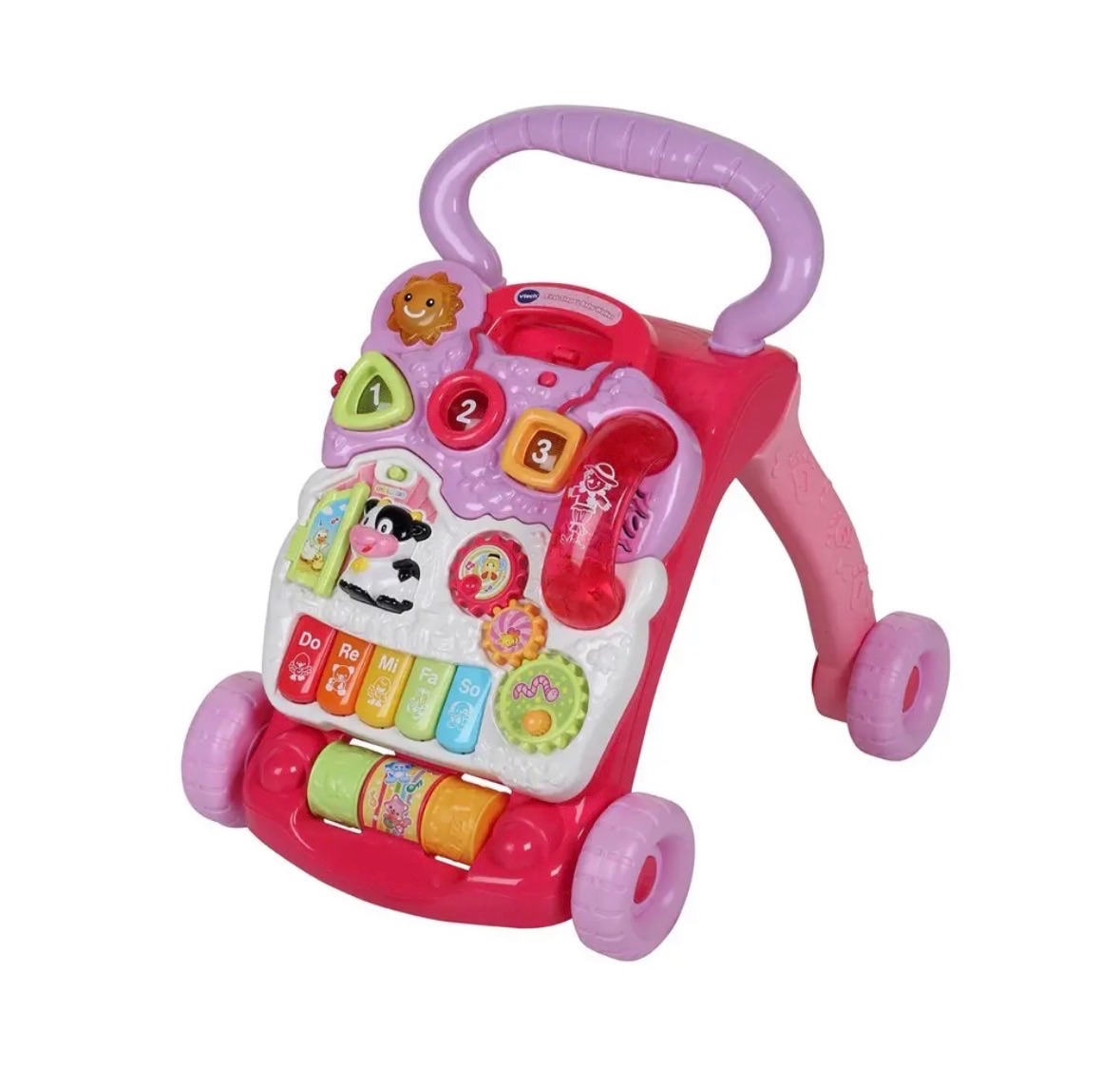 VTech Baby Walker Pink Interactive Learning Toy With Lights & Sounds photo 2