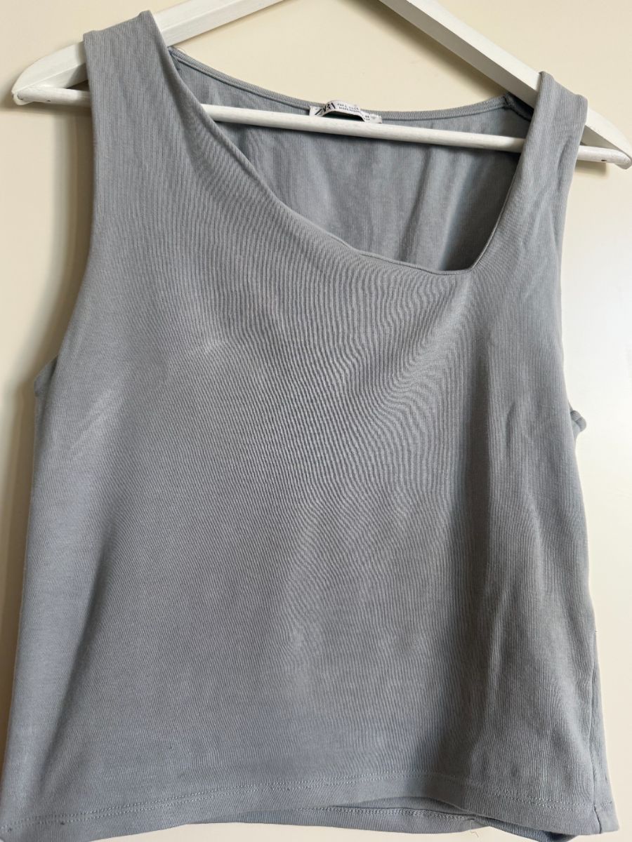 Zara grey asymetrial Vest