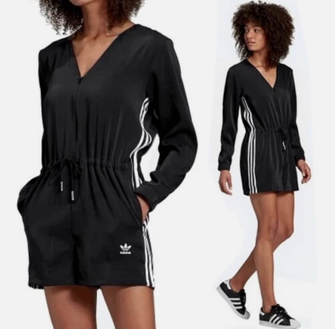 Adidas Originals Trefoil Jumpsuit in black