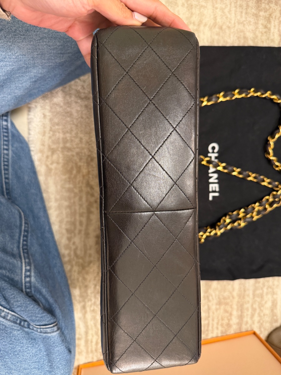 Preloved Vintage Chanel Maxi Flap with Authenticity Card photo 2