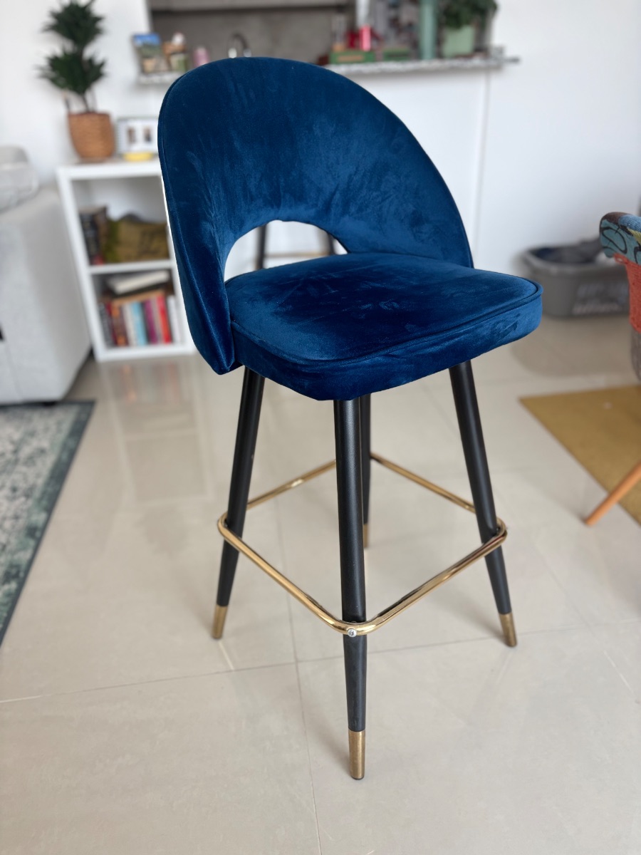 Two Blue bar stools