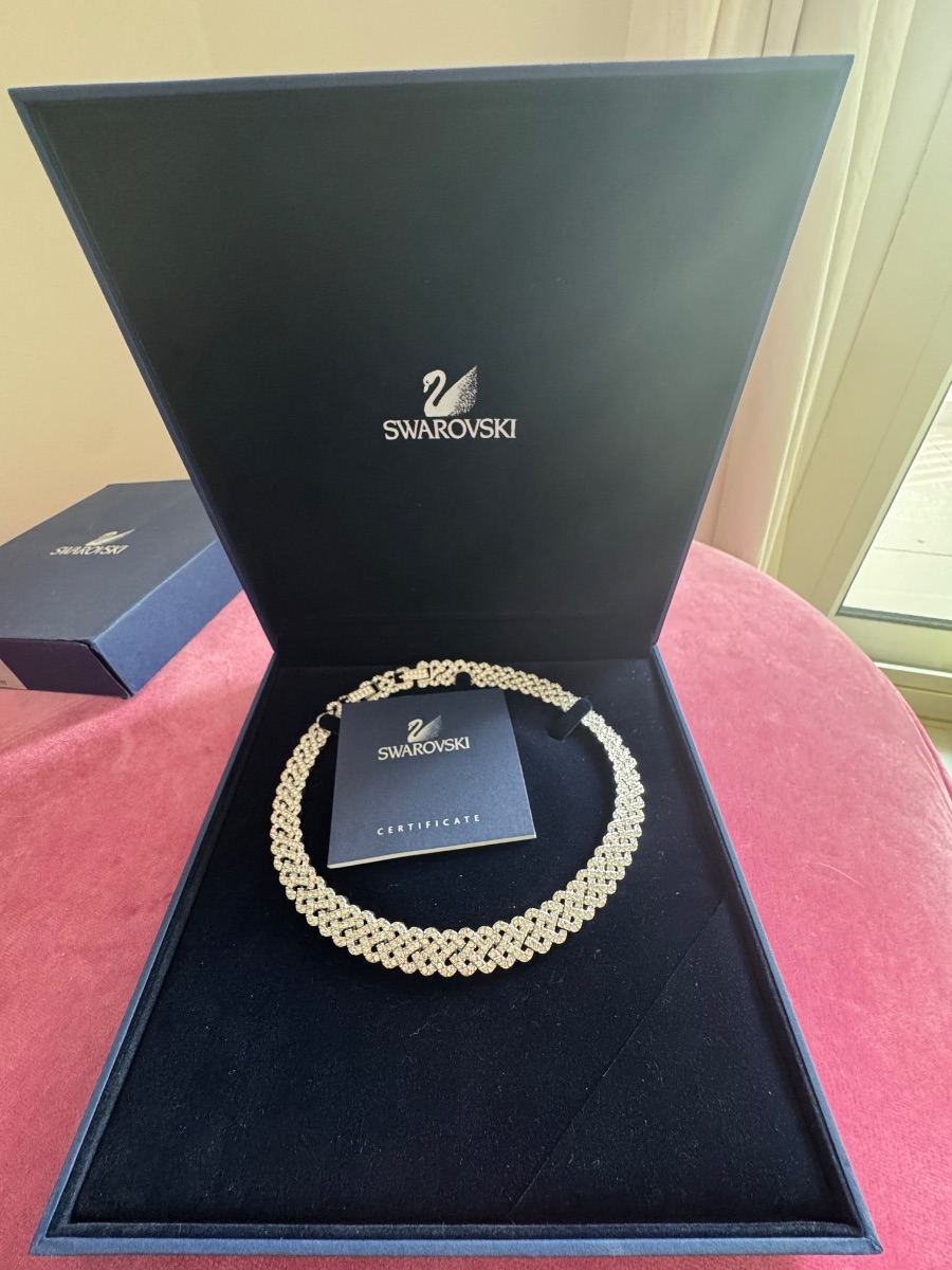 Swarovski Vintage Crystal Statement Necklace | Original Box & Certificate