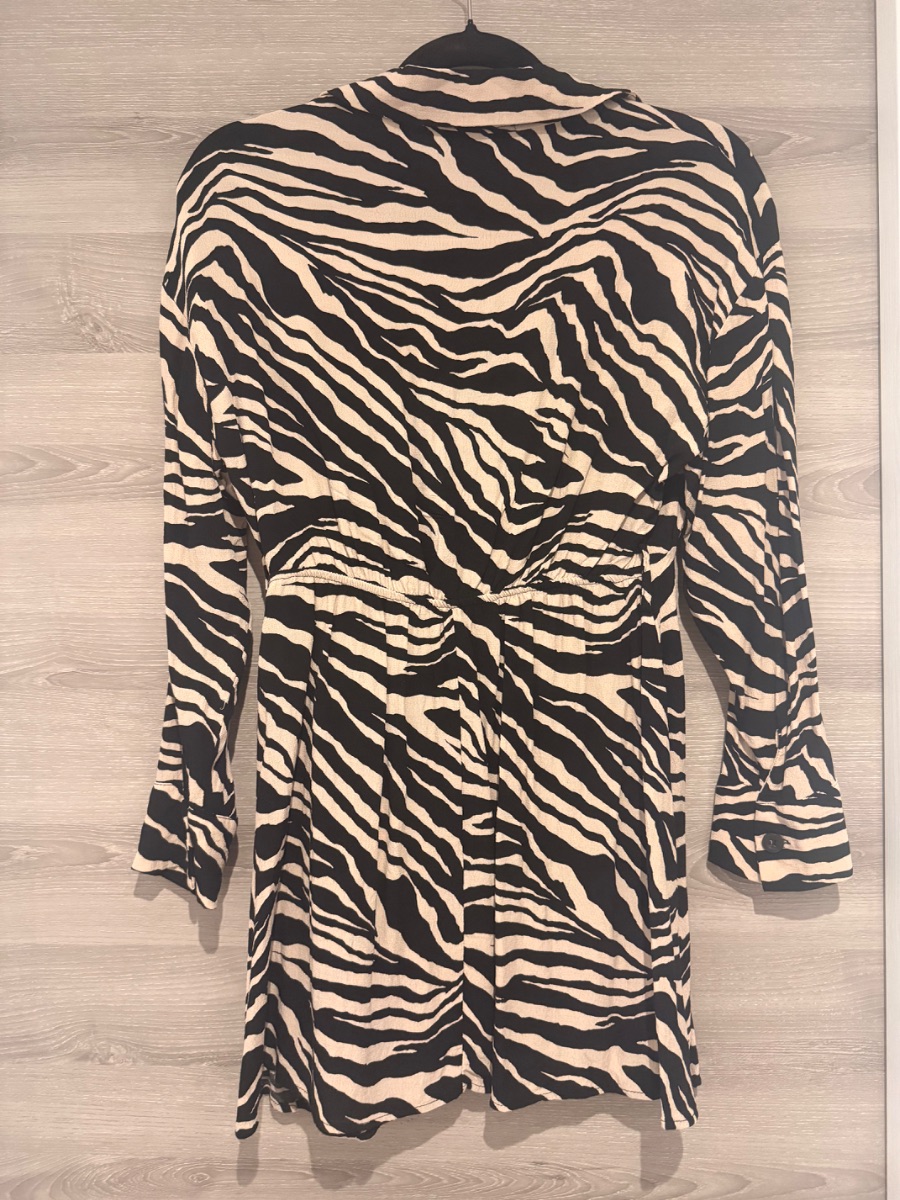 Zara zebra print dress photo 3
