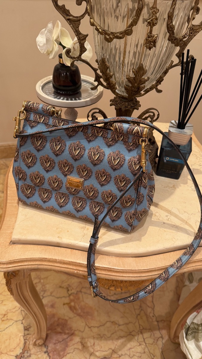 Dolce & Gabbana Heart Print Shoulder Bag