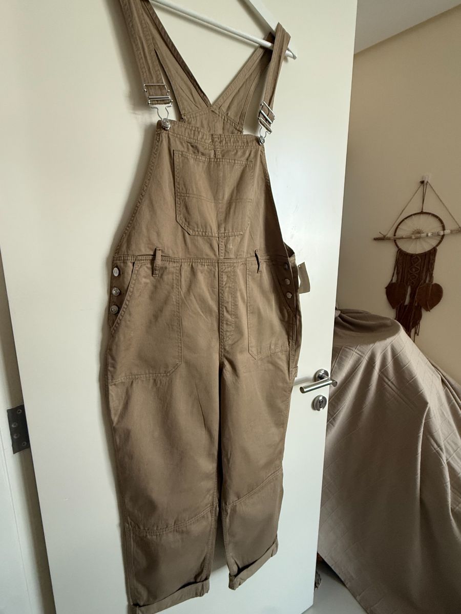 H&M Sand Dungarees with tags UK14