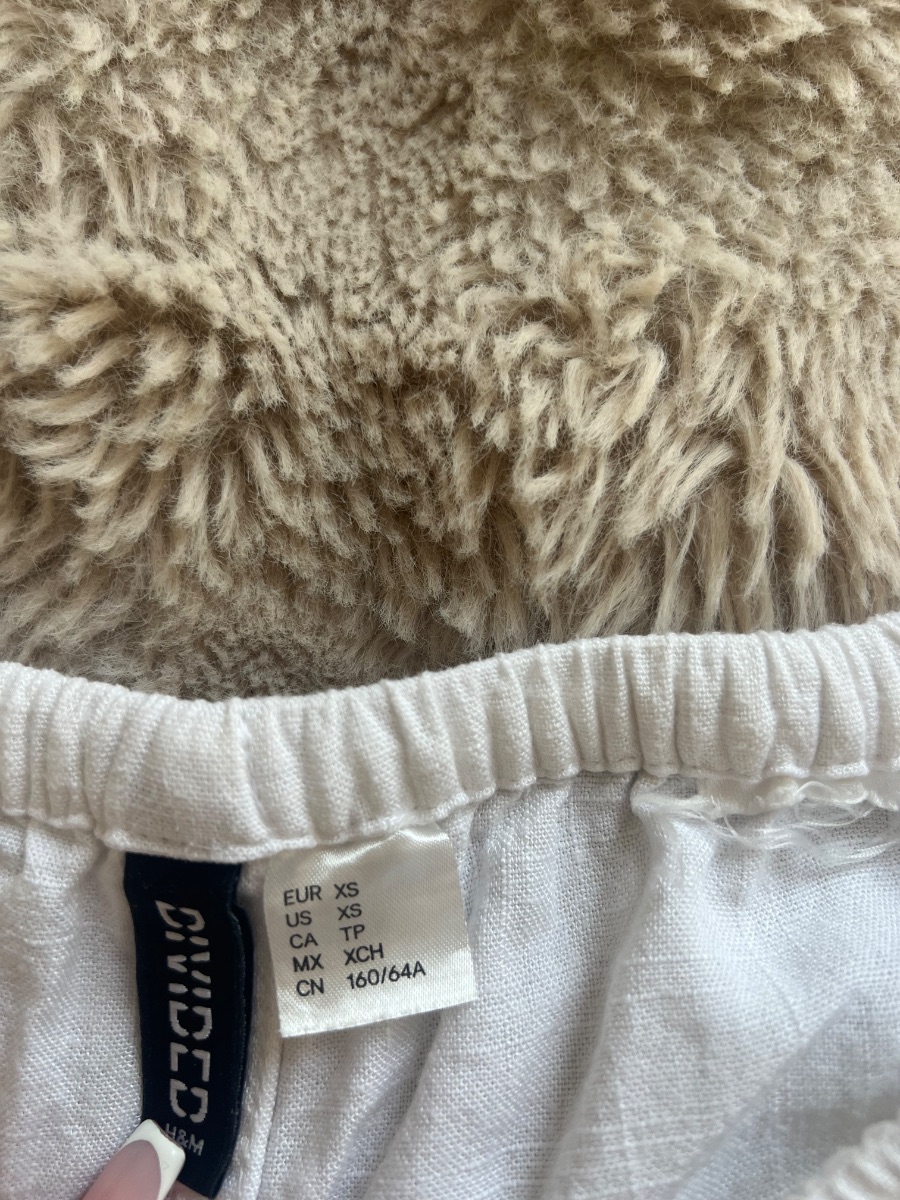 H&M White linen Pants photo 3
