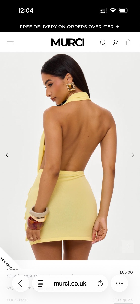Murci yellow dress photo 2
