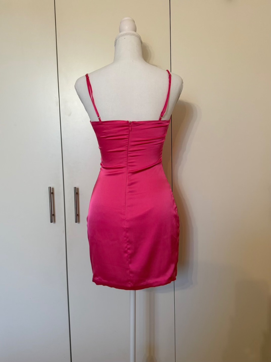 Oh Polly mini bright pink dress photo 2