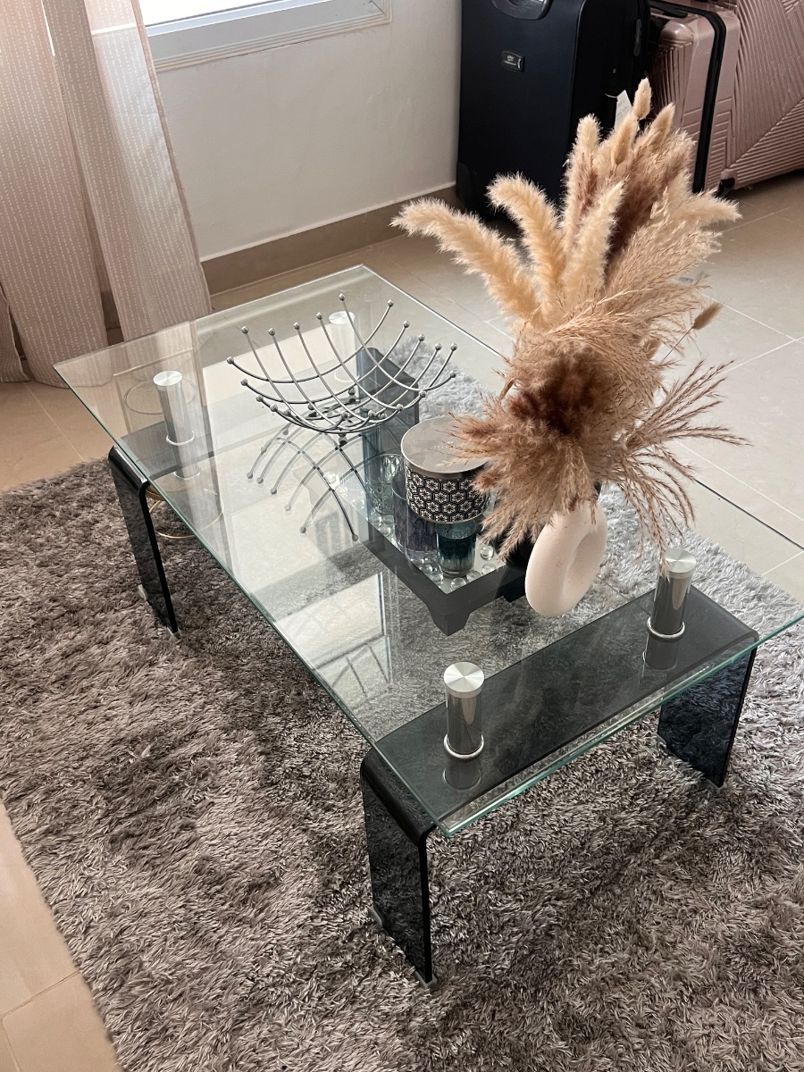 Pan Home Glass Coffee Table