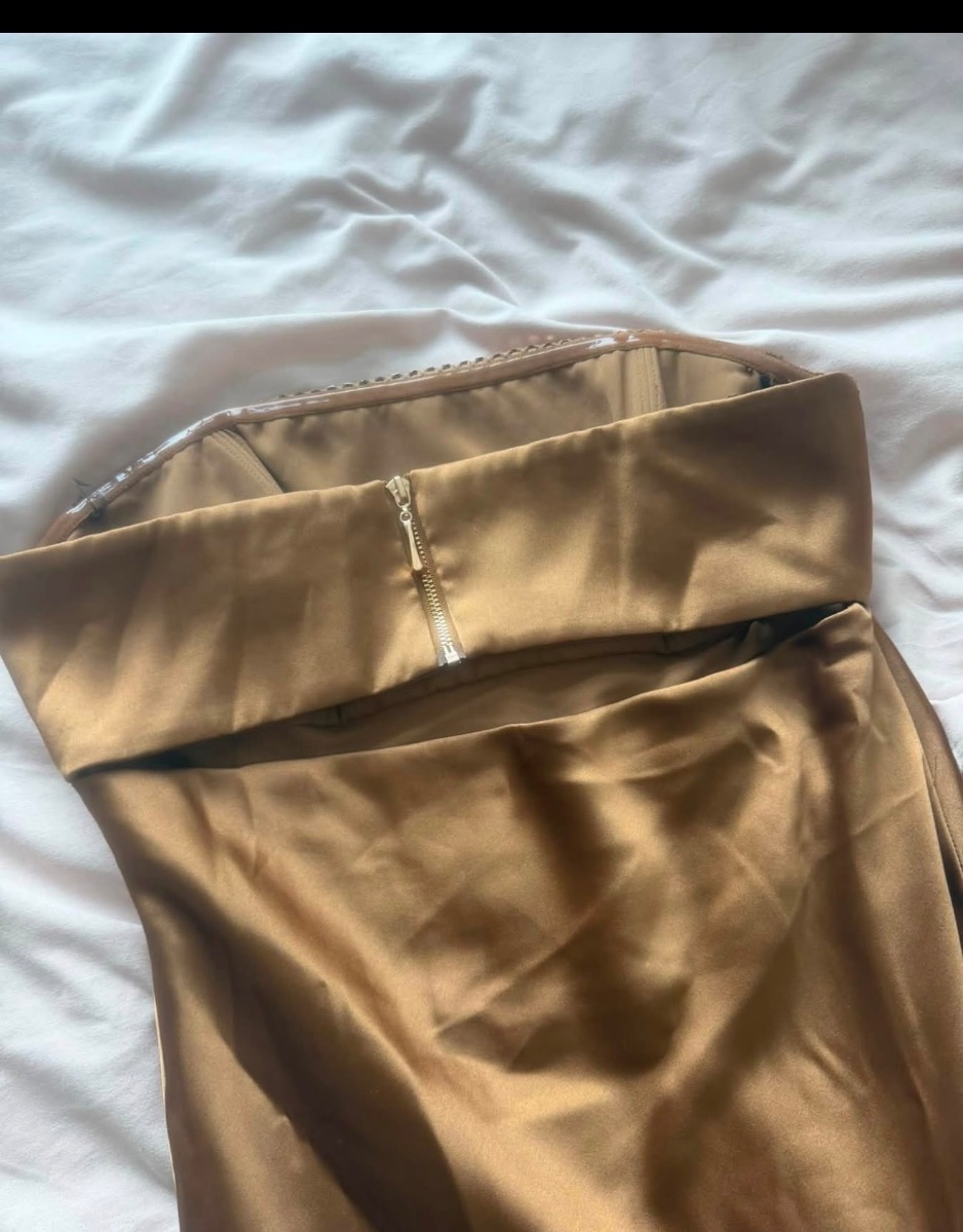 Forever New Gold long evening dress photo 3