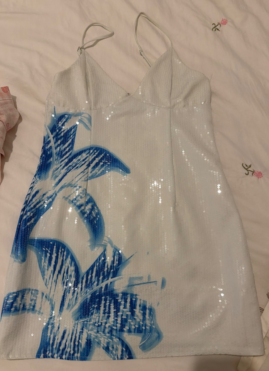 White fox summer dress photo 2