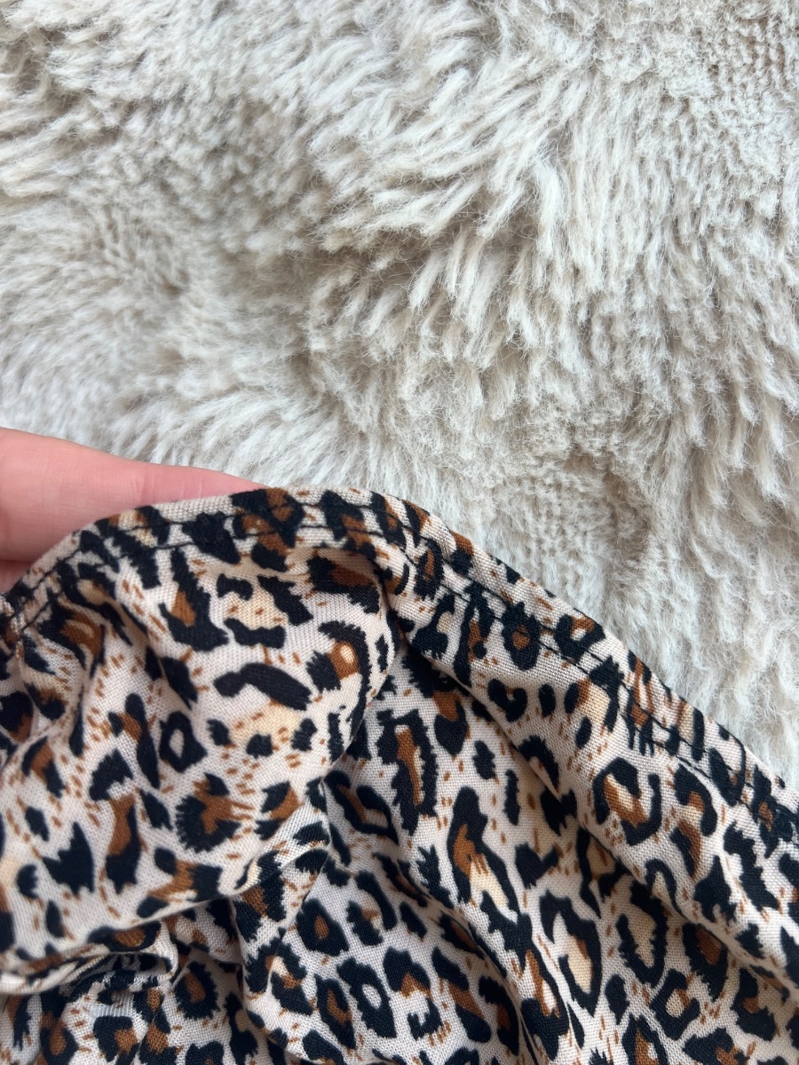 Shein Leoprint Tupe Top photo 2