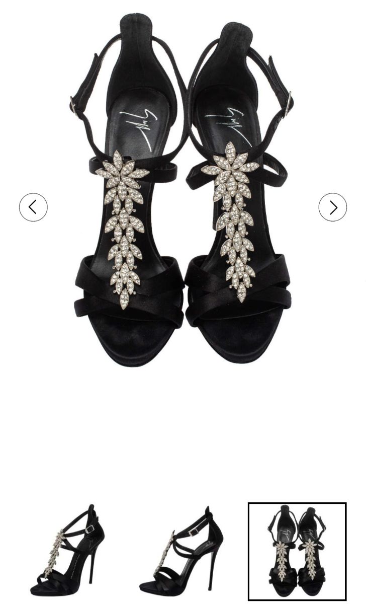 Giuseppe Zanotti Giuseppe Zanetti satin crystal embellished T strap sandals photo 3