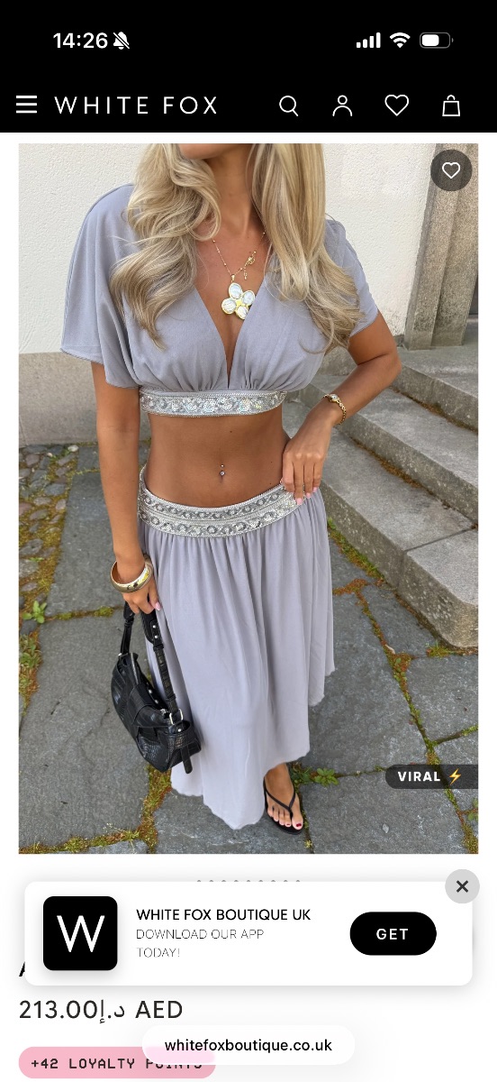 White fox two piece photo 2
