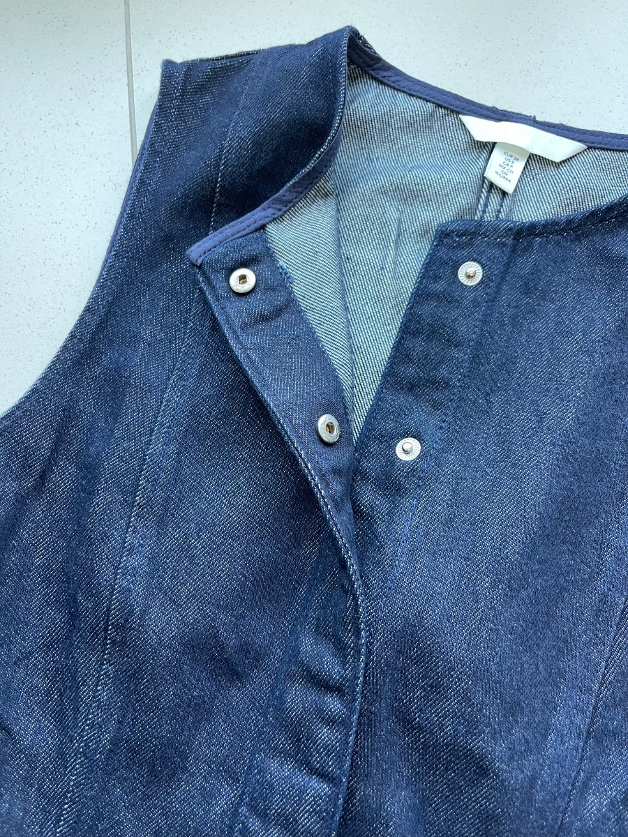 H&M Dark Denim Waistcoat photo 3