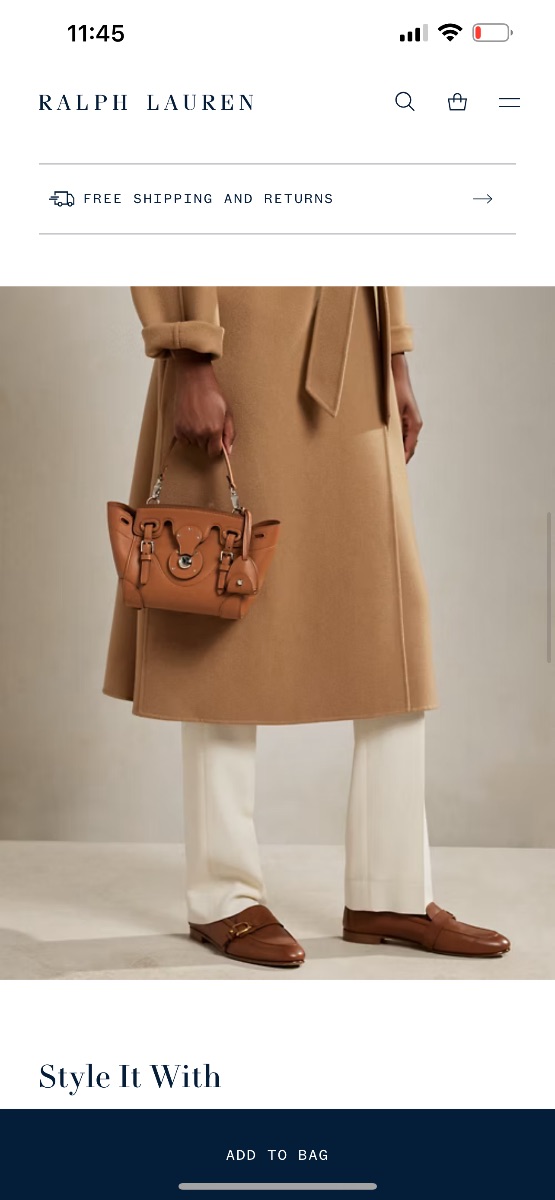 Ralph lauren sling bag photo 2