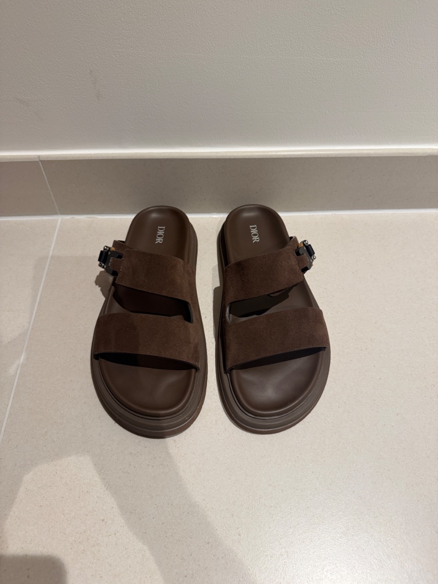 Dior Men’s Sandals Brown Suede EU43 photo 3