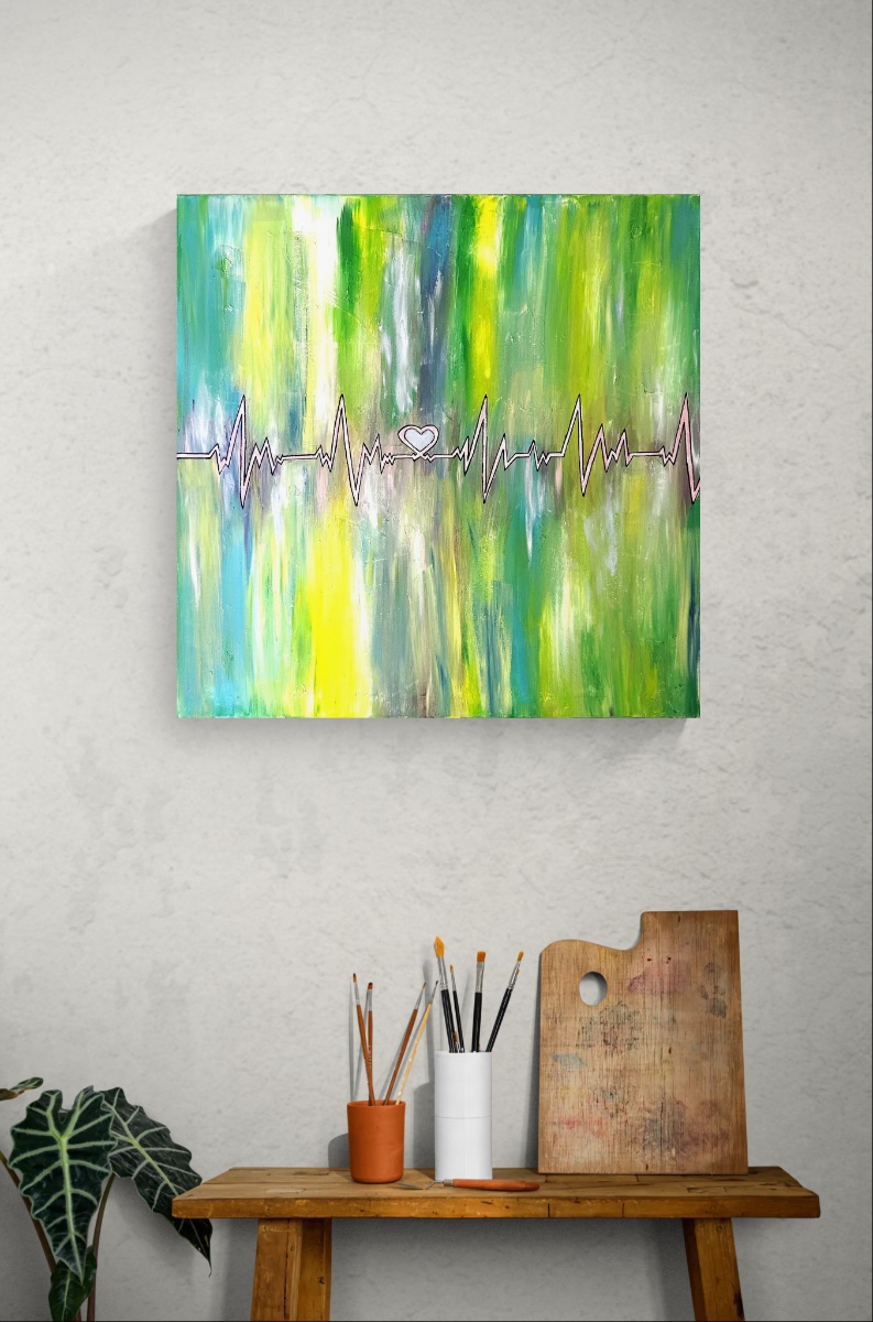 Kazakh Artist Interior picture “Heartbeats”