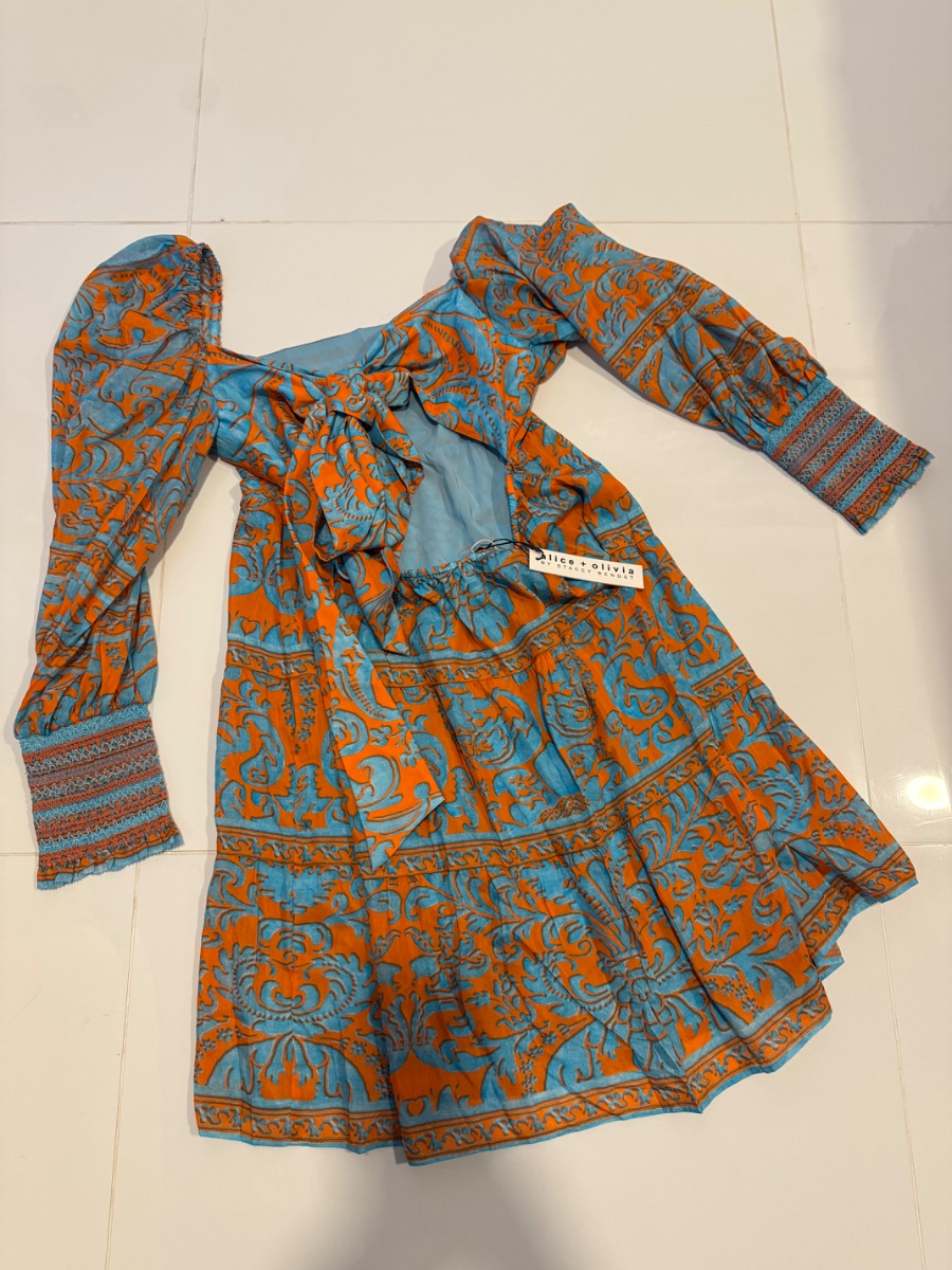 Alice + Olivia Alice and Olivia, colorful dress photo 2