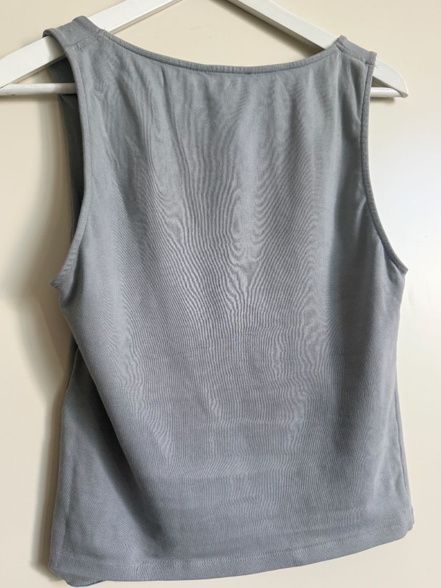 Zara grey asymetrial Vest photo 2
