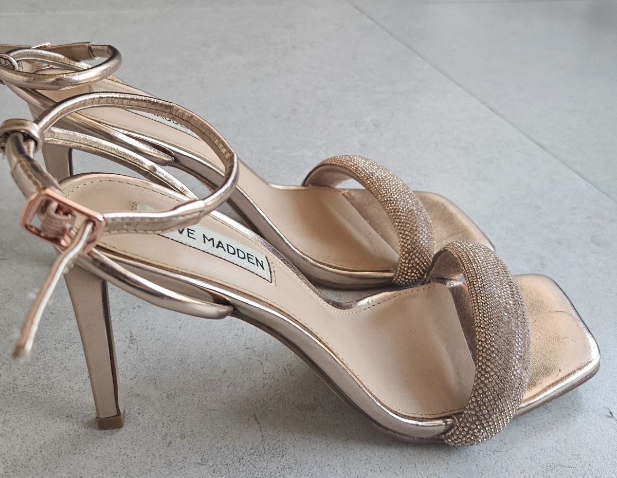 Steve Madden Sparkle Rose Gold Heels photo 2