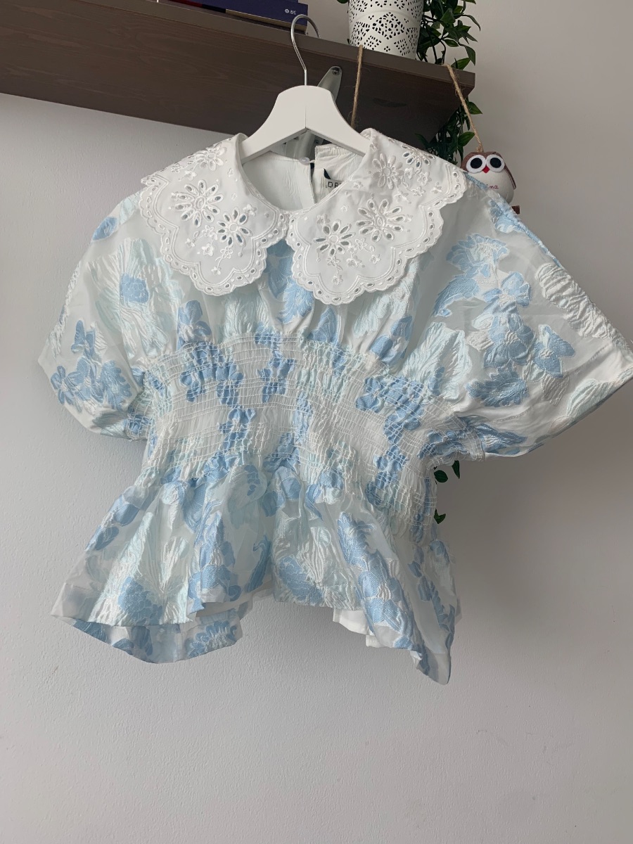 Sister Jane Gospell Beautiful Vintage Shirred Top photo 2