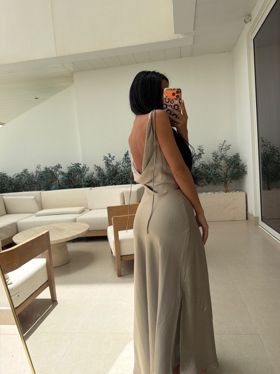 Zara brand new silk maxi dress photo 3