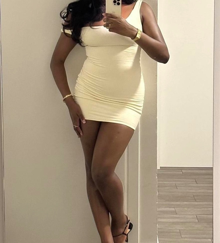 Oh Polly Cream One-Shoulder Mini Dress photo 3