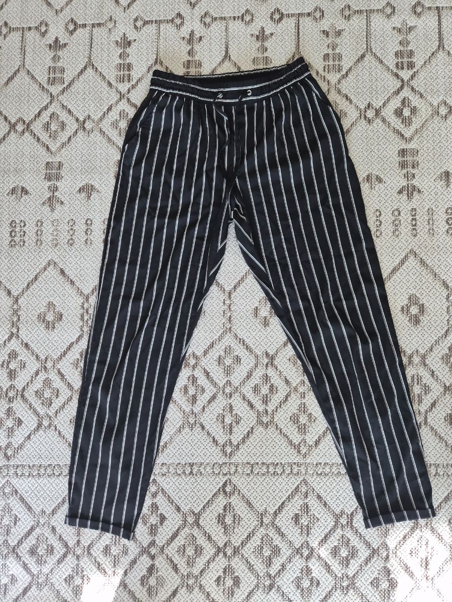 Terranova Striped Black White Pants photo 2