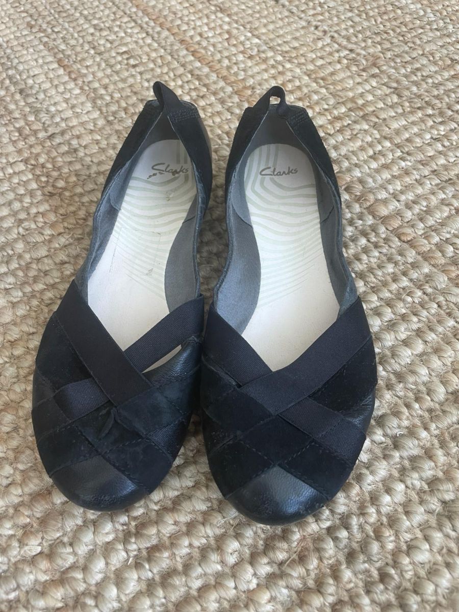 Clarks Black Ballet Pumps EUR39/UK6