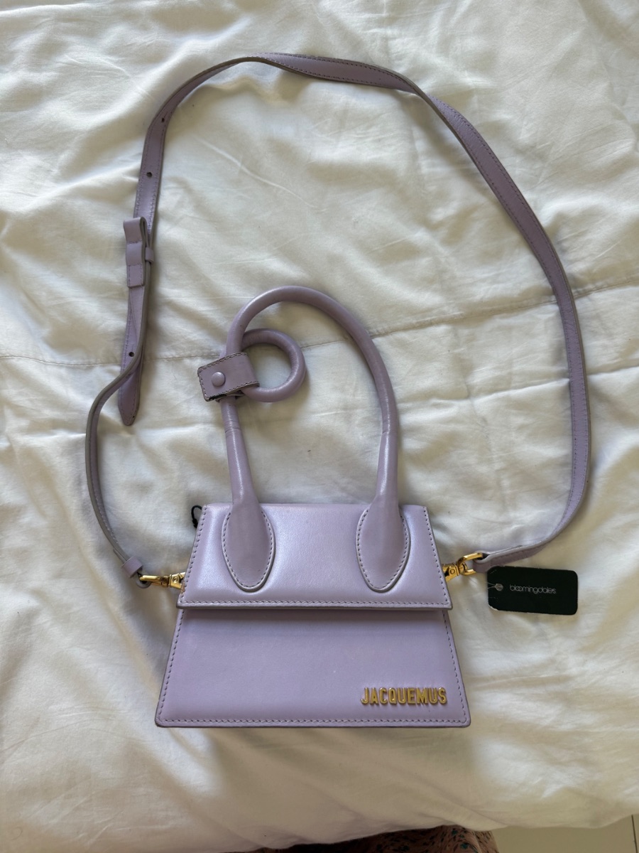 Jacquemus Le Chiquito Noeud Shoulder Bag in Smooth-leather.
