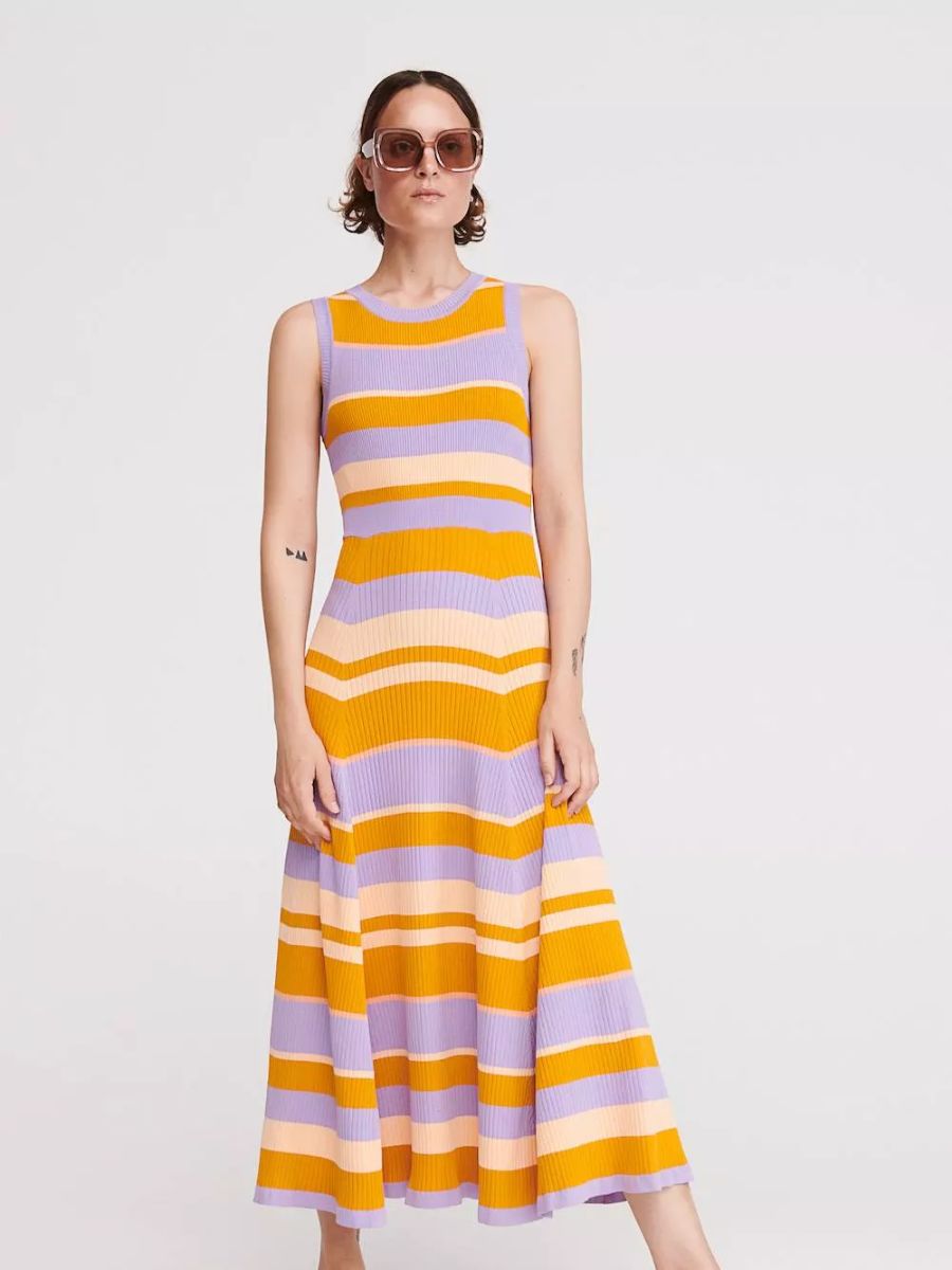 Knit midi dress