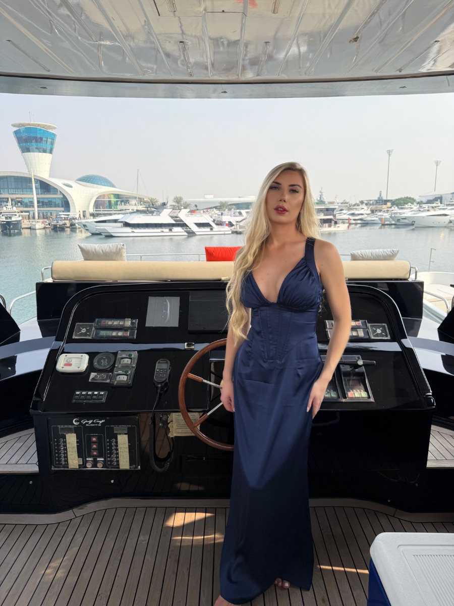 Shein Navy blue long maxi dress photo 2