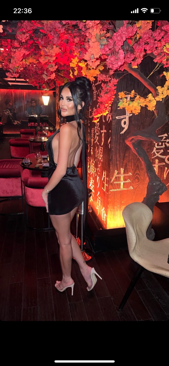 Uk Boutique Mini Velvour Dress