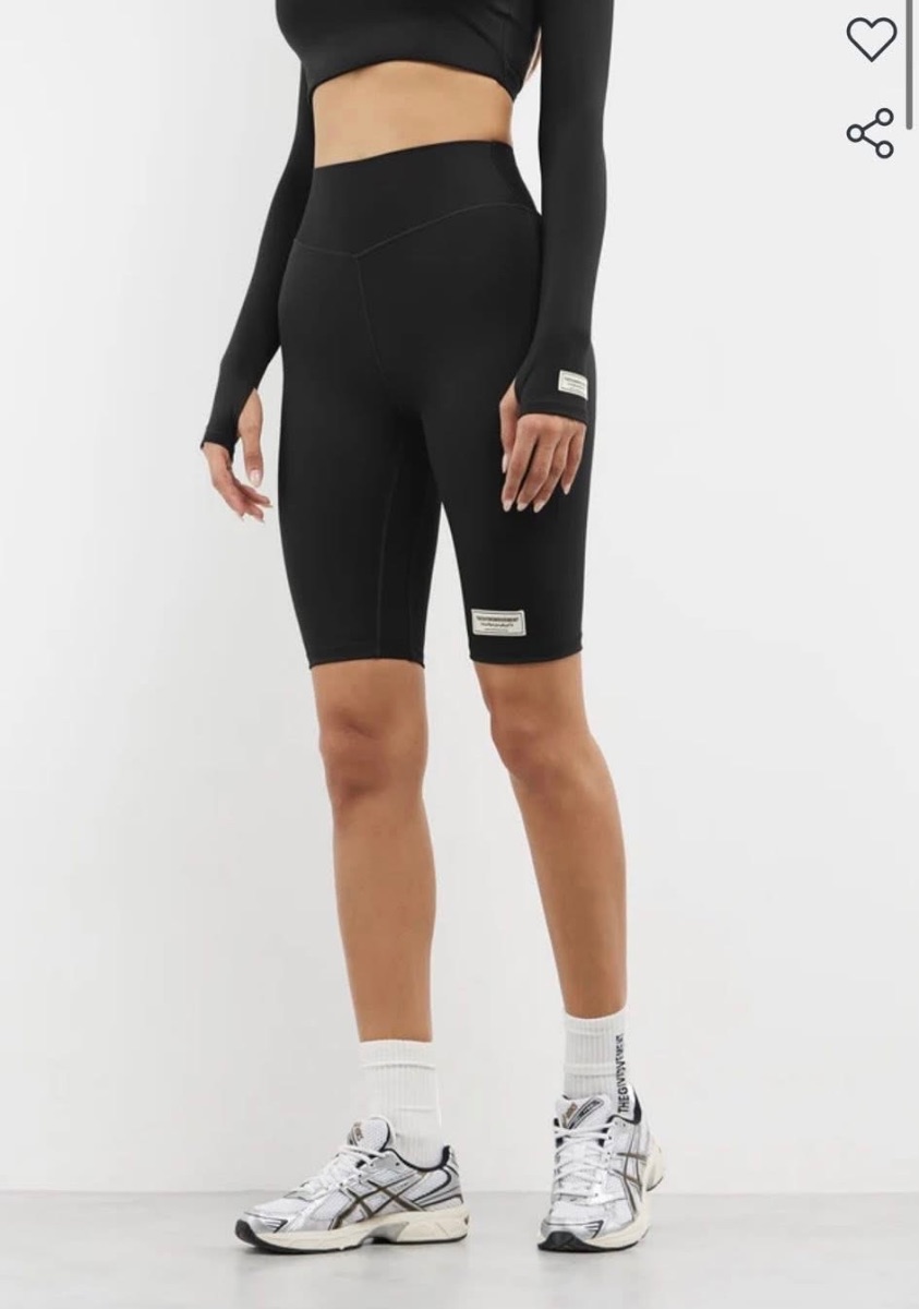 The Giving Movement Black Biker Shorts