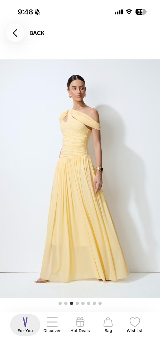 SUNFERE Yellow dress new never worn photo 3