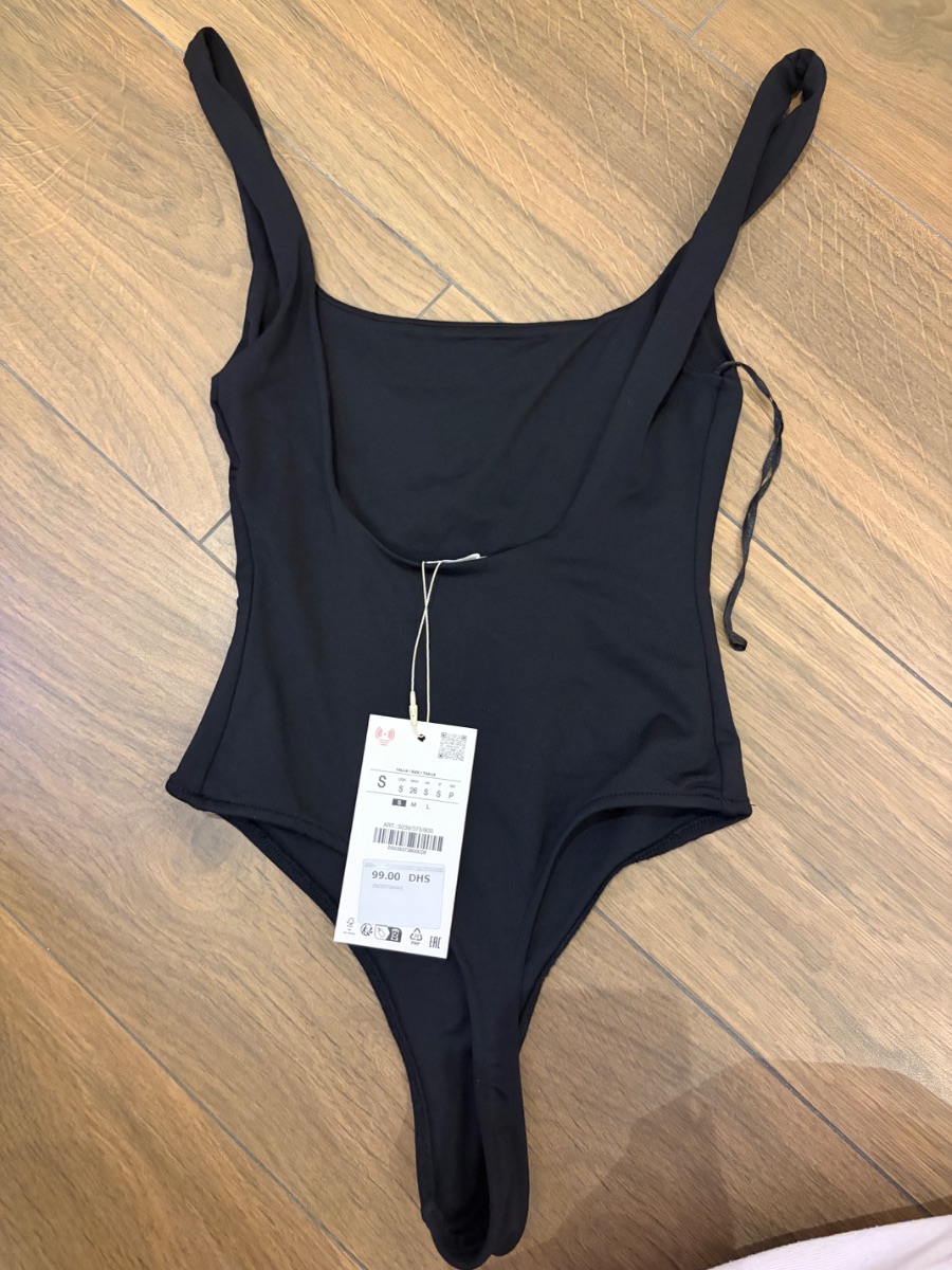 Zara black bodysuit photo 2
