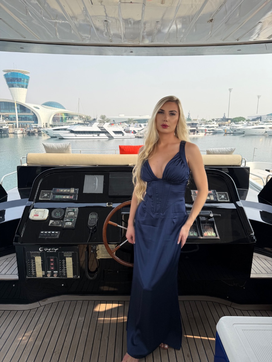 Shein Navy blue long maxi dress