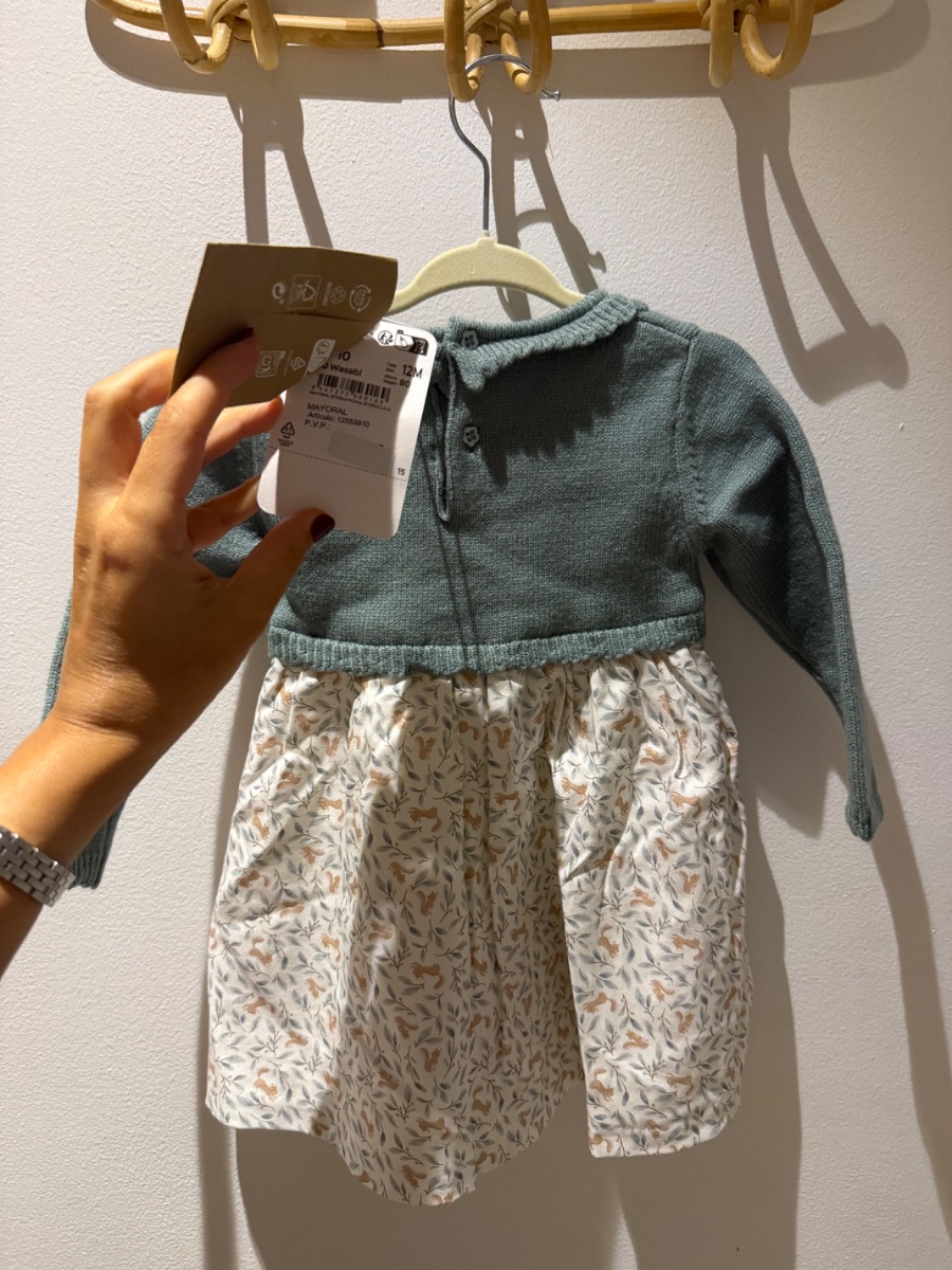 Mayoral Dress girl long sleeve 12M photo 2