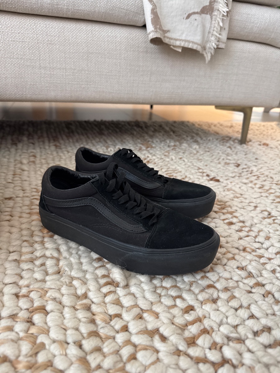 Vans Old Skool Platform All Black - very good condition size EU 38.5 - UK 5.5 US 8 W