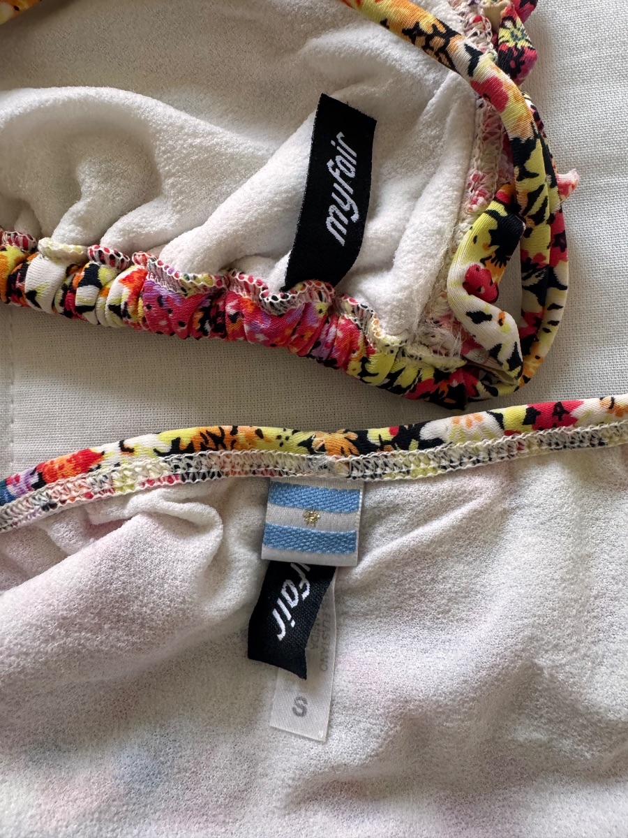 MyFair floral ruched two-piece bikini set photo 3