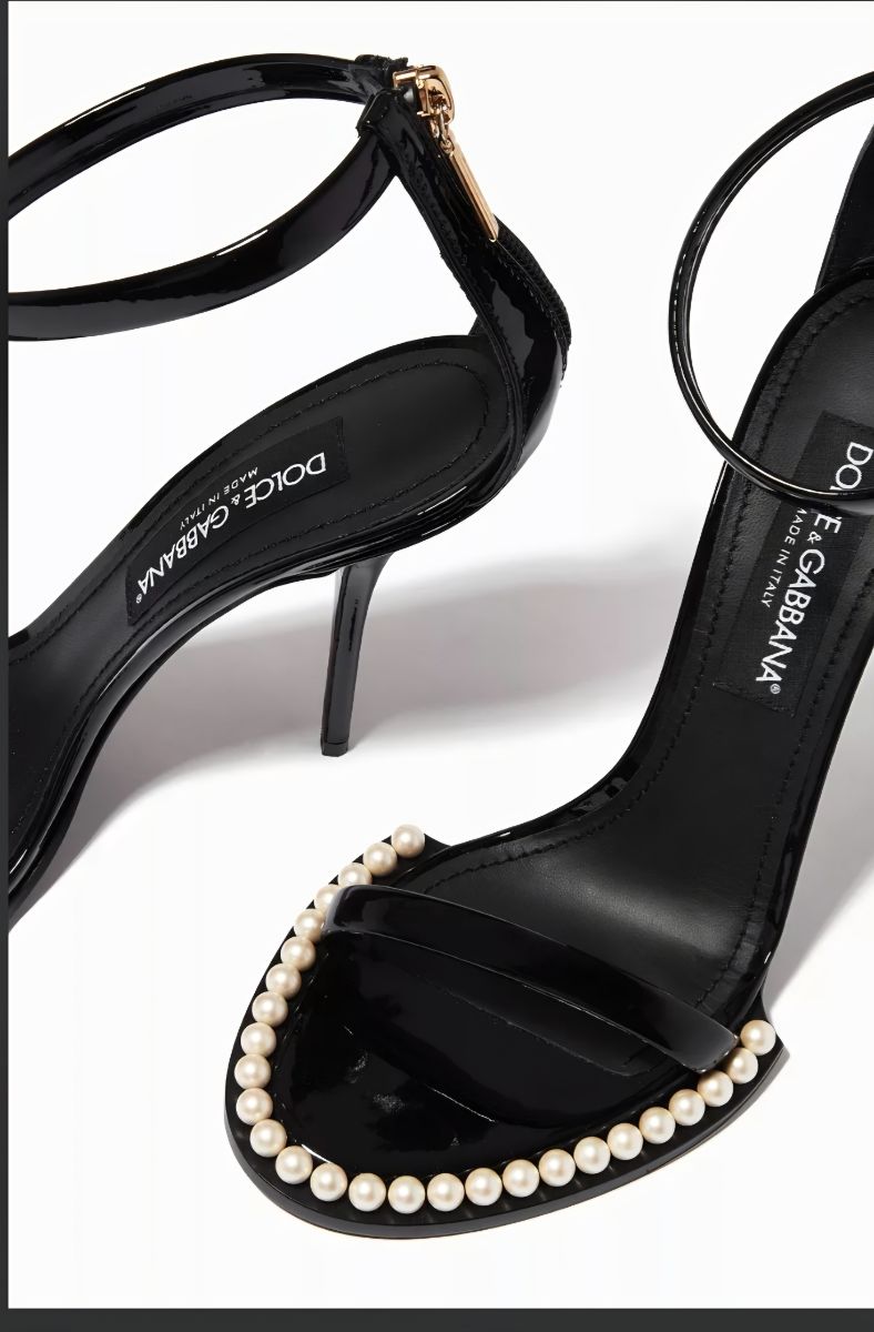 Dolce & Gabbana Black Keira 105 Sandals