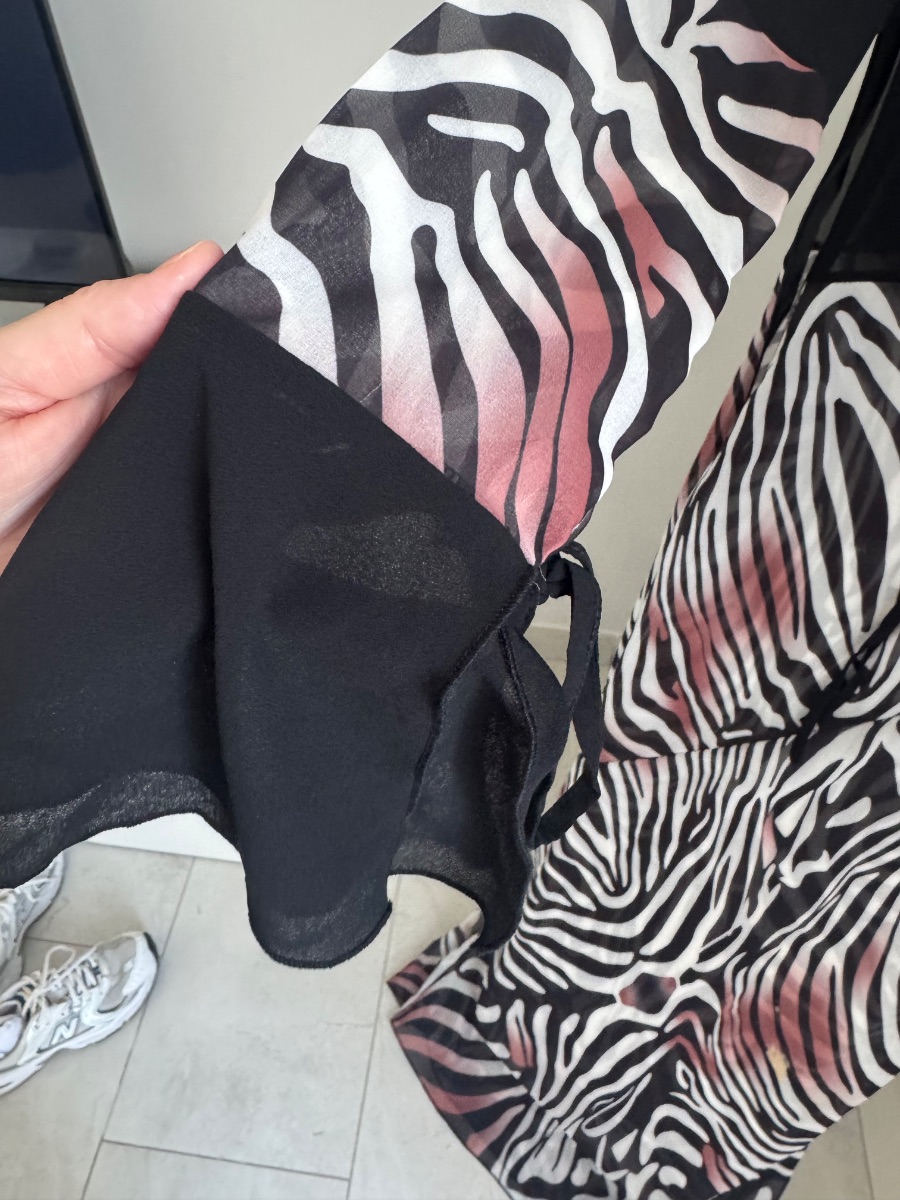 Zebra Print Beach Cover Up – Size medium photo 2