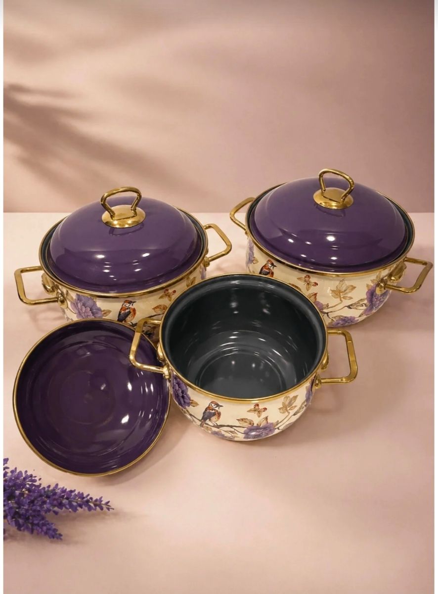 Pr Home Nonstick Enamel Cookware 6 Pc set photo 2