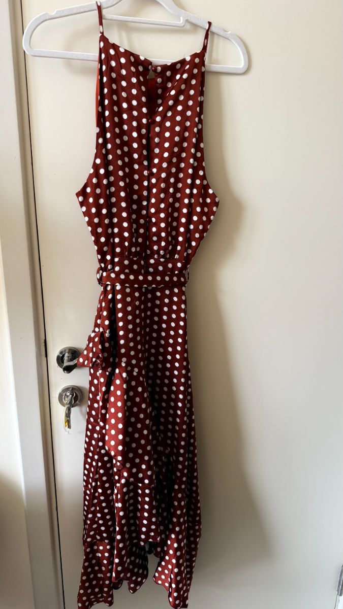 Boohoo Polka Dot Long dress UK14 photo 2