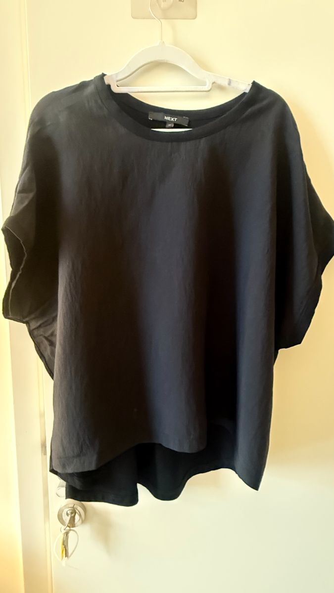 Next Oversized Smart Black Tshirt UK 14 photo 2
