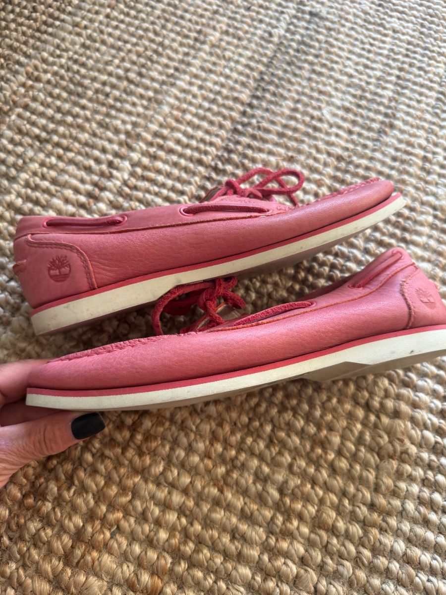 Timberland Pink Soft Leather Loafer UK5/6 photo 3