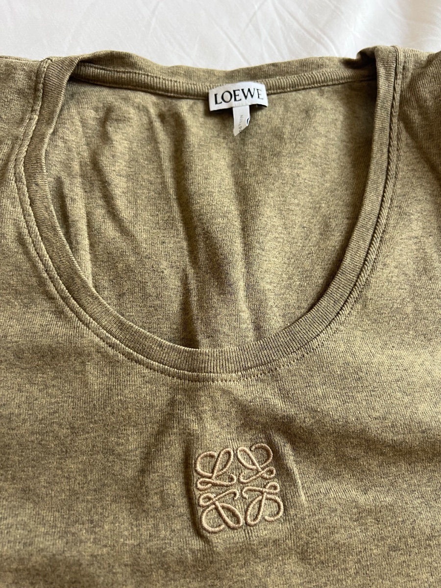 Loewe Anagram Tank Top – Khaki – Size L photo 2