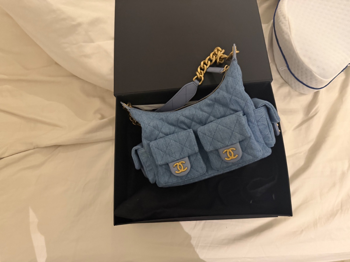 Chanel multi pocket hobo bag